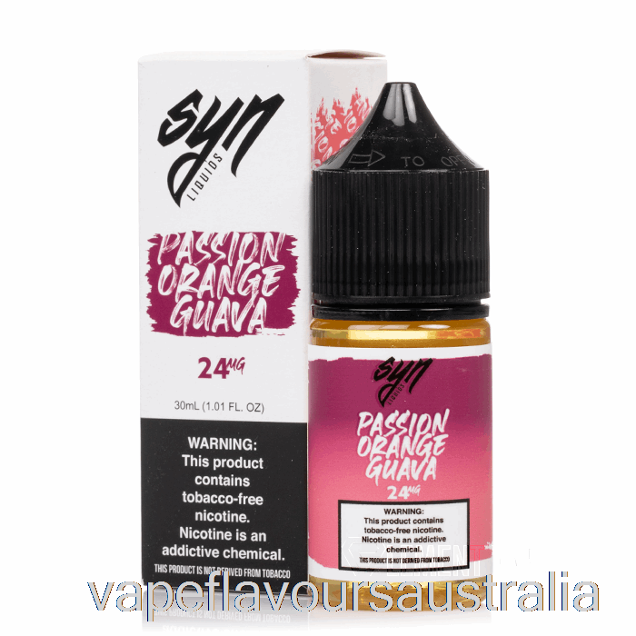 Vape Australia Passion Orange Guava - Syn Salts - 30mL 24mg